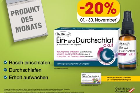 Dr. Böhm Ein- und Durchschlaf -20% | 01.11.22-30.11.22