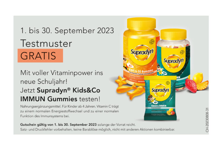 Supradyn Kids & Co Immun Gummies | 01.09.-30.09.2023