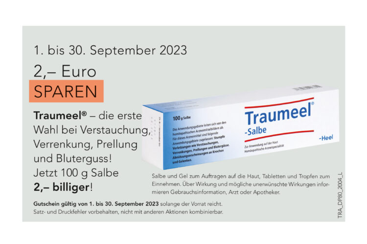 TRAUMEEL-Salbe | 01.09.-30.09.2023
